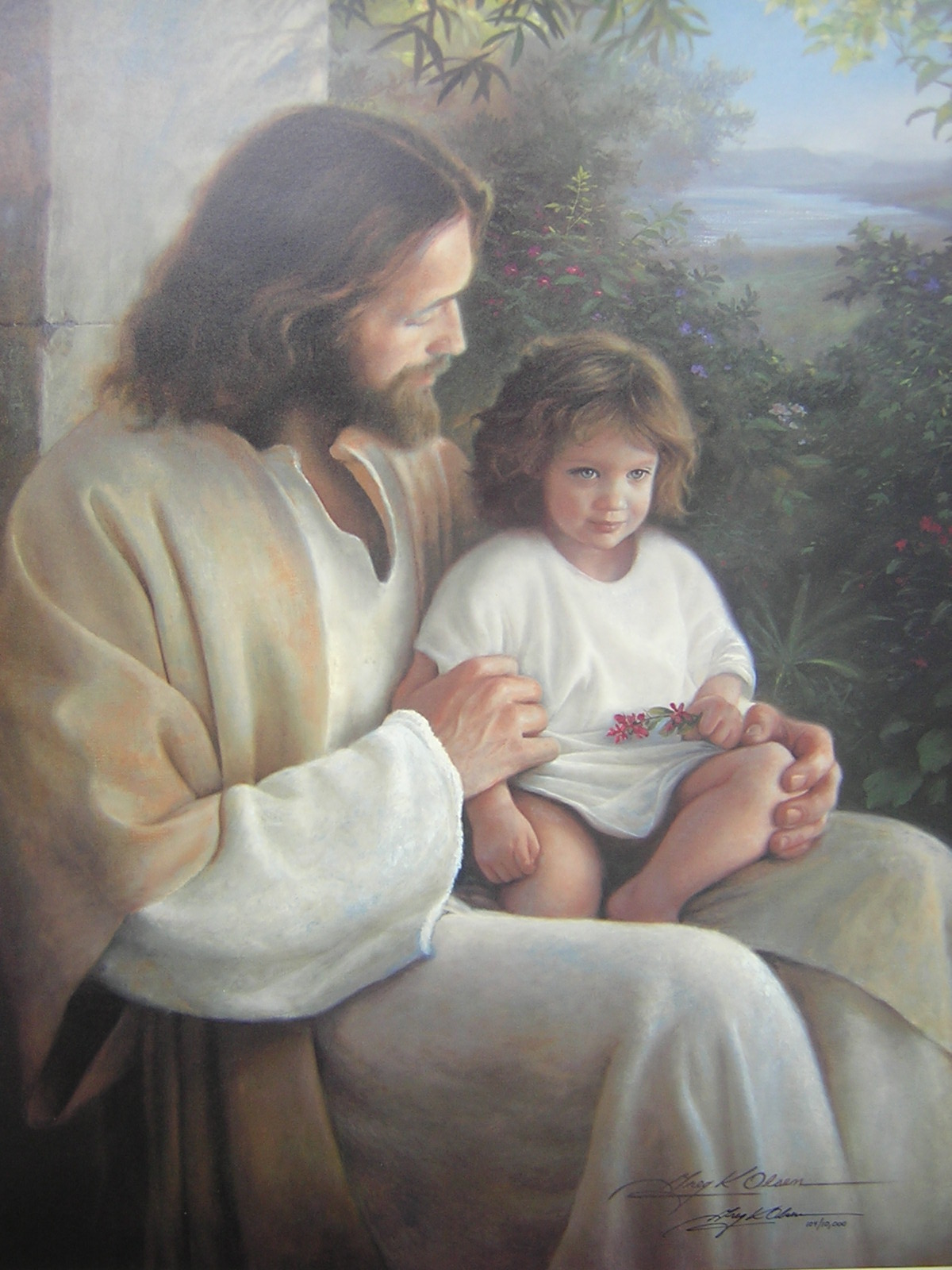 Jesus and toddler
